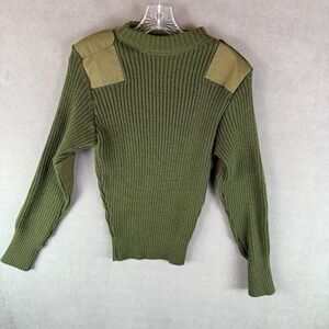 DSCP Valor Collection Mens Sweater Wool Service Size 38‎ Olive Green US Military